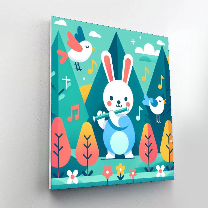 Musical Forest Serenade Number Painting