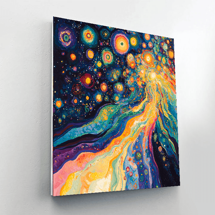 Wassily Kandinsky Inspired Cosmic Ballet  DIY Paint By Numbers