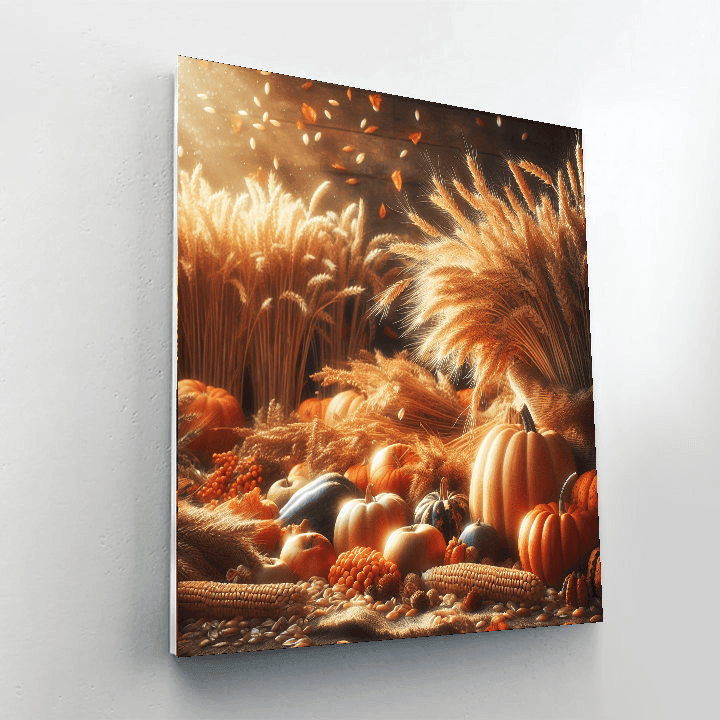 Rustic Harvest Abundance Number Painting