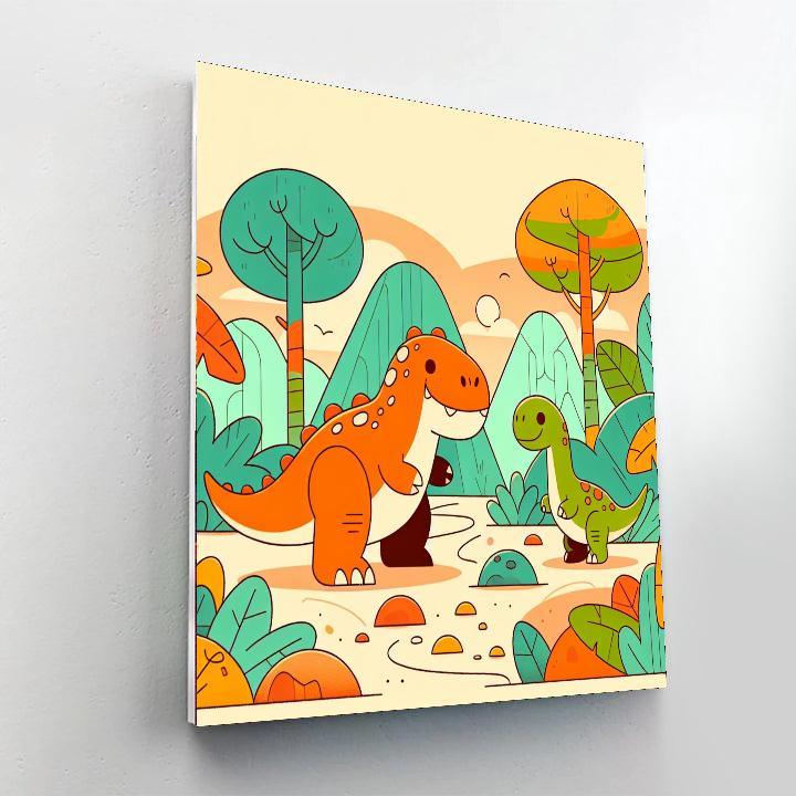 Dinosaur Jungle Journey Numbered Painting Kits