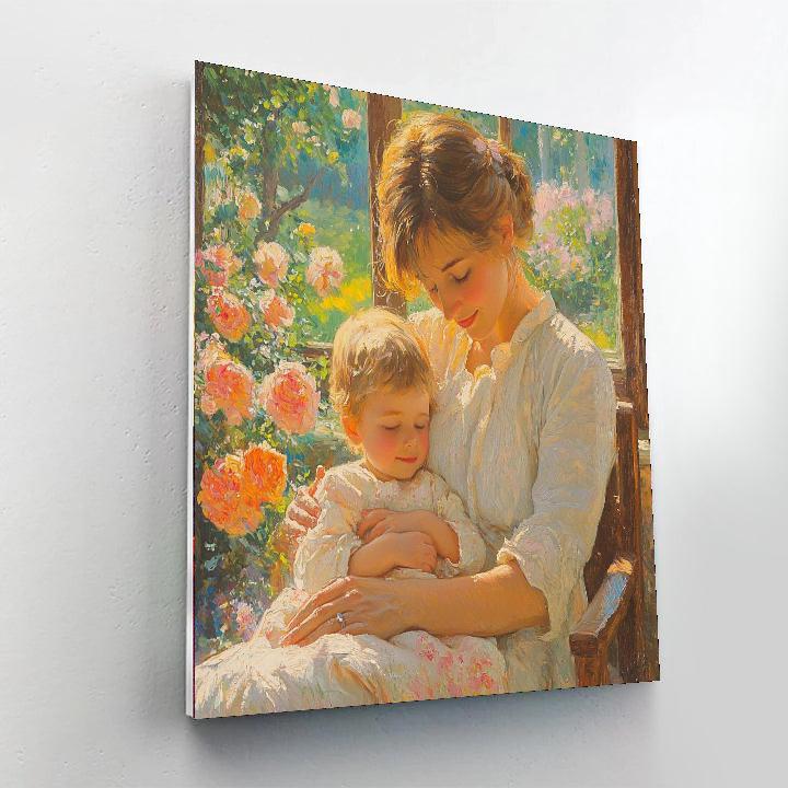 A Mother's Kiss Goodnight Paint By Number
