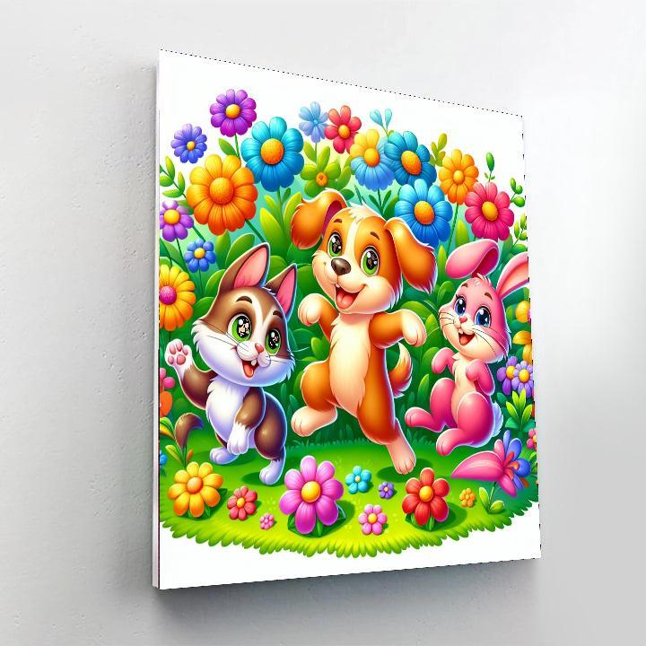 Pet Playtime Party Paint By Number