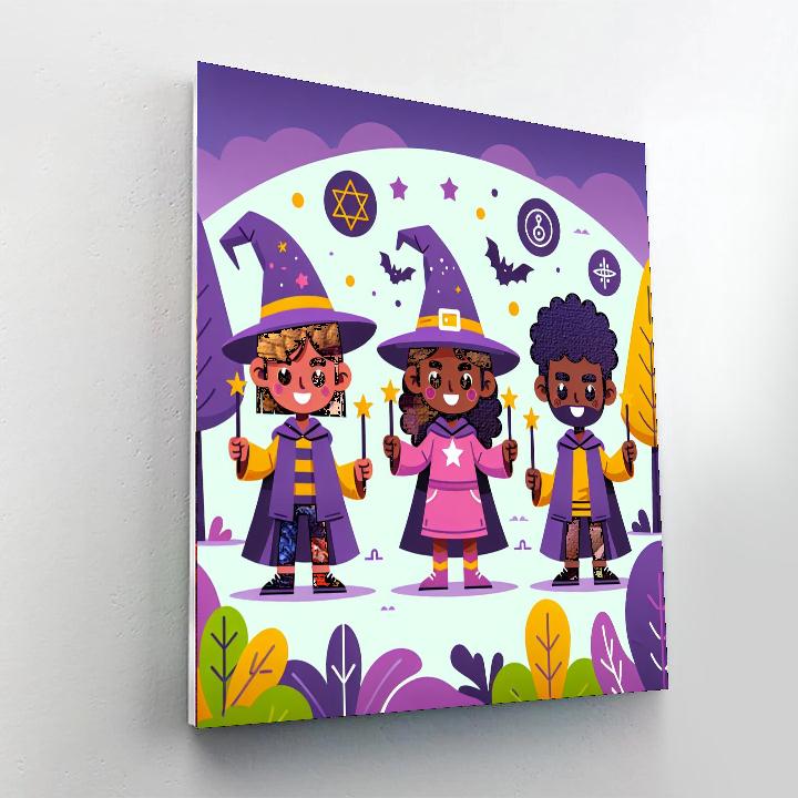 Woodland Wizard School Paint By Number