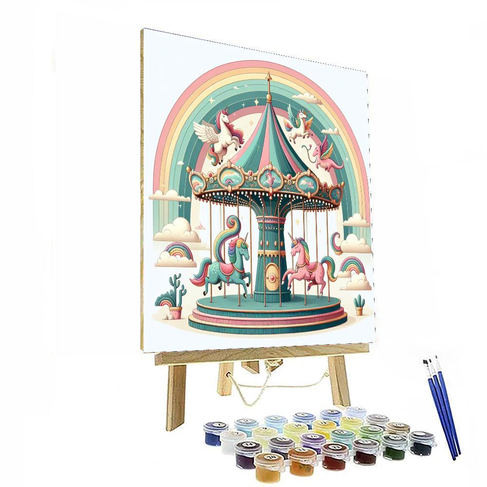 Rainbow Carousel Dreams Paint By Color