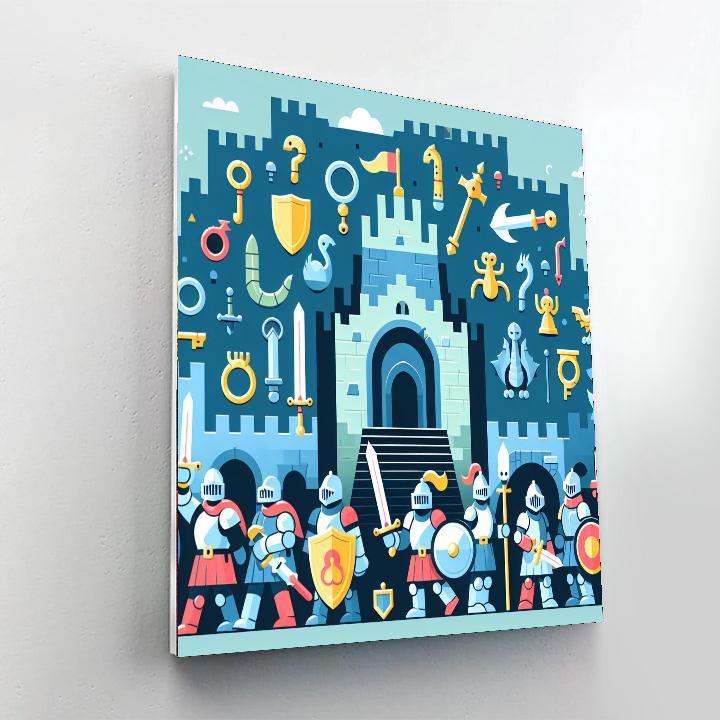Mystery Castle Quest Painting Number Kit