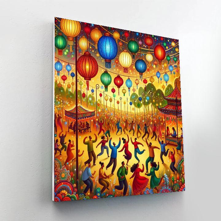 Dazzling Festival Of Colors Numbered Painting Kits
