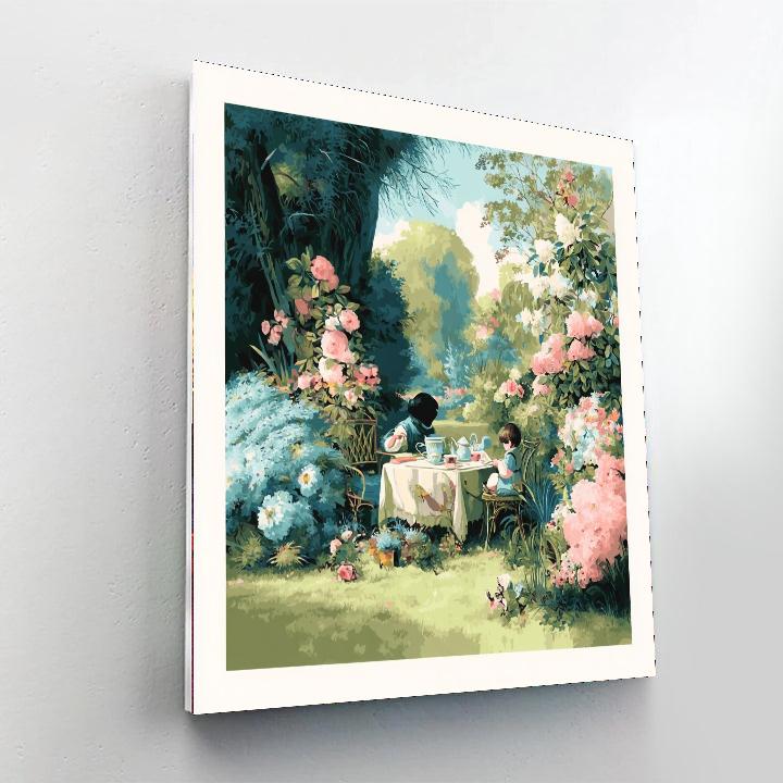 Afternoon Tea With Mother Number Painting