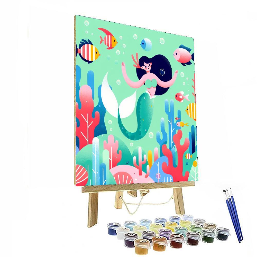 Mystic Mermaid's Ocean Dance Paint By Number