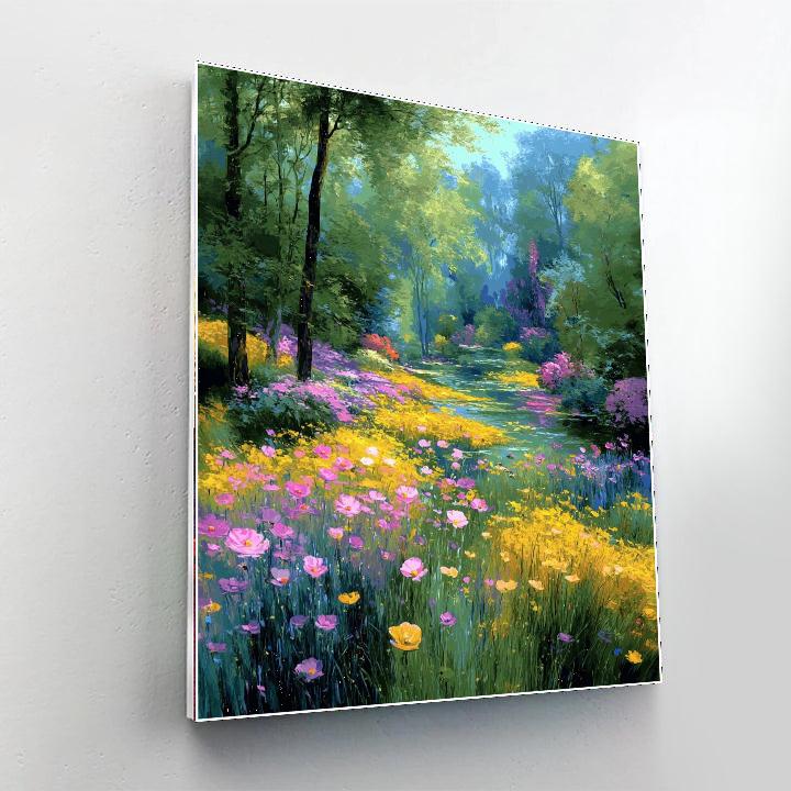 Claude Monet Inspired Flower Fields Of The Imagination  Paint By Number