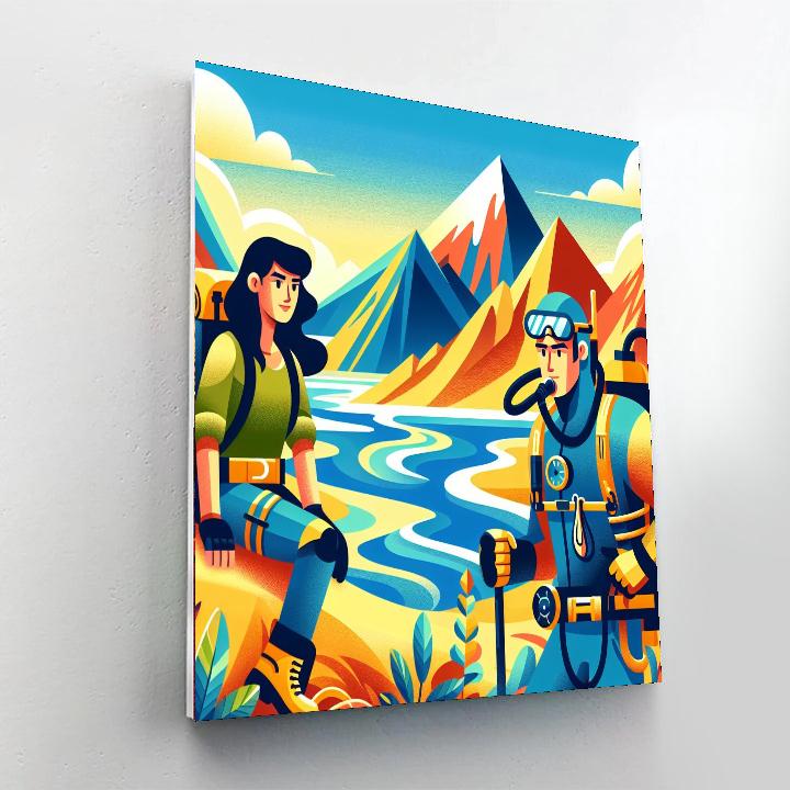 Exploration Excursion Number Painting