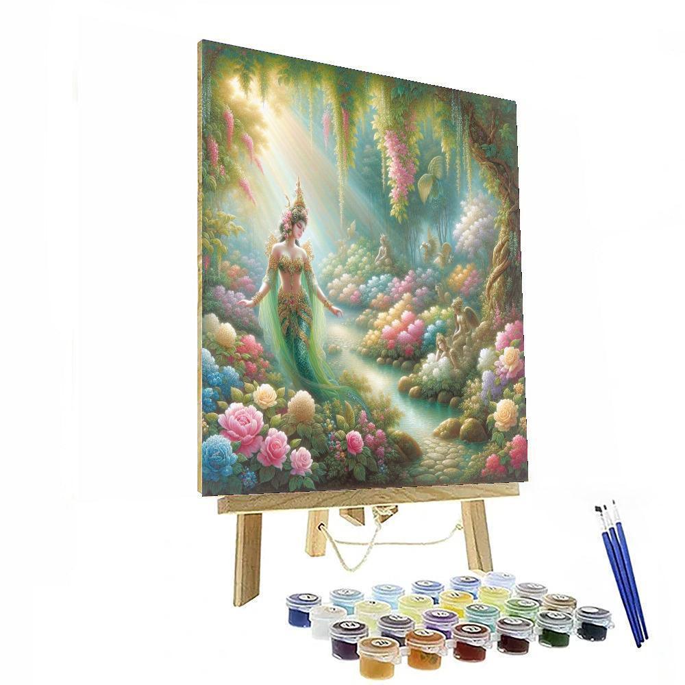 Ethereal Garden Nymph Number Painting