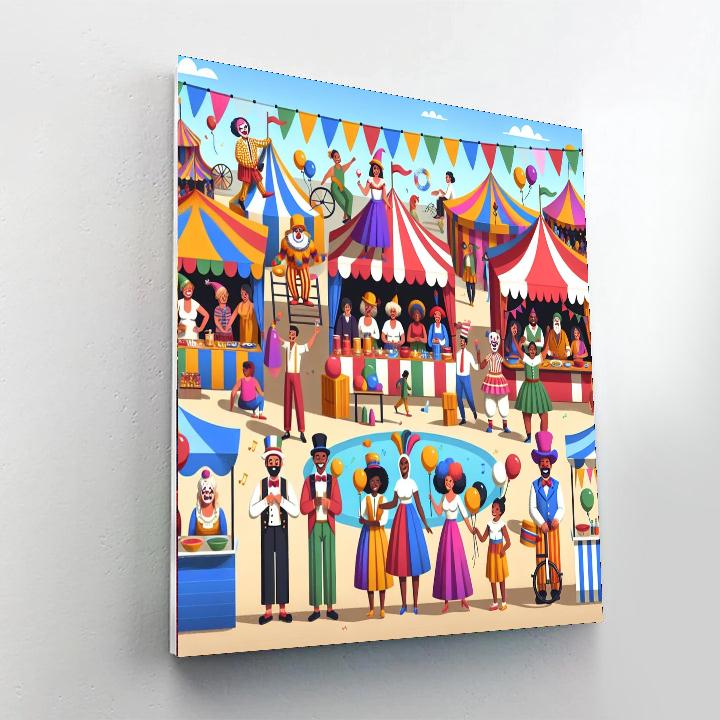 Merry Market Carnival Painting By Numbers Kit