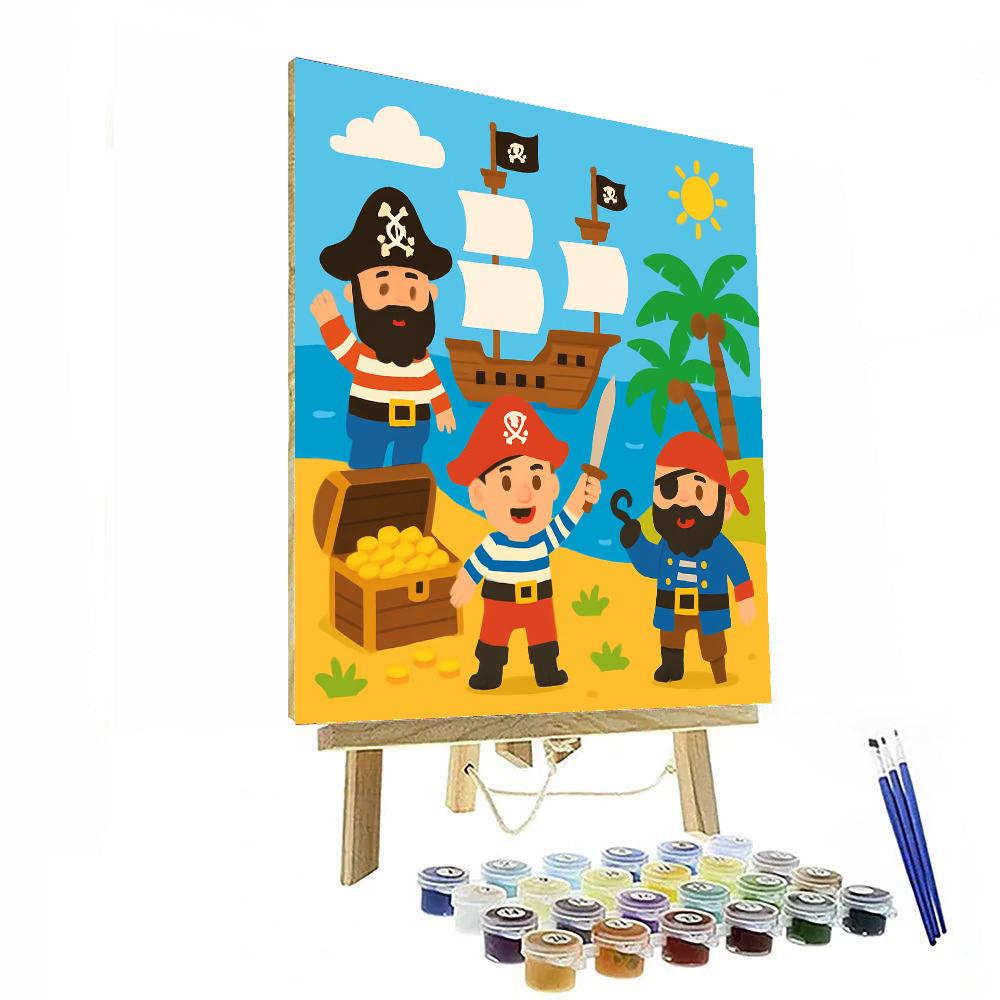 Joyful Pirate's Cove DIY Paint By Numbers