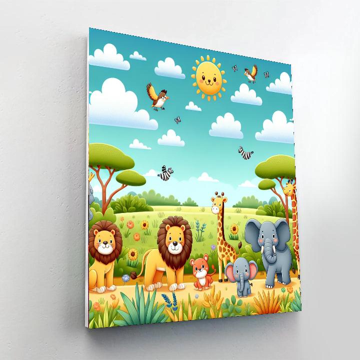 Summer Safari Numbered Painting Kits