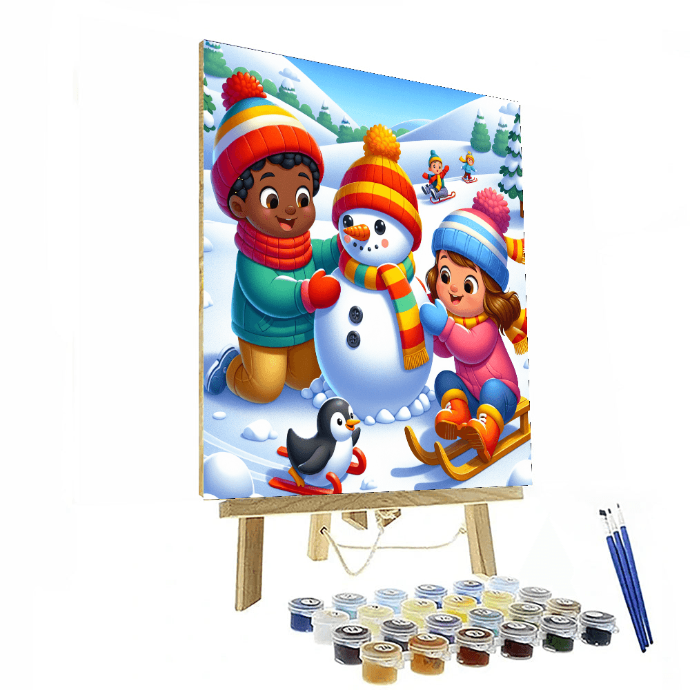 Adventures In The Snow Number Painting