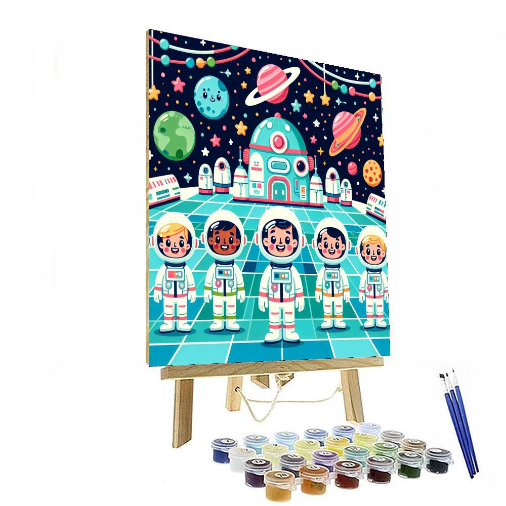 Adventures On The Space Station Paint By Number