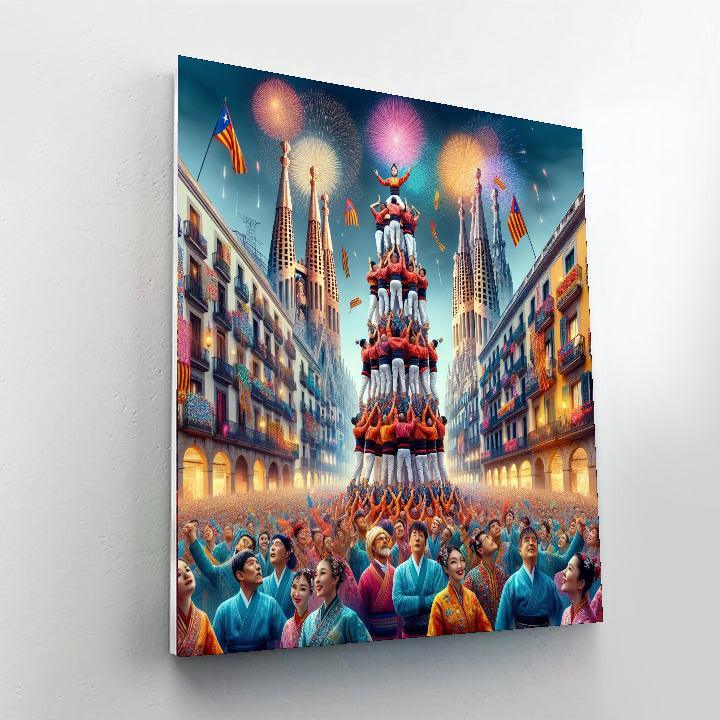 Fiesta De La Merce - Spain Number Painting