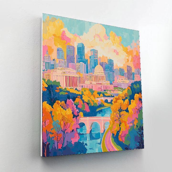 Michelangelo Inspired Sistine Chapel Skylines  DIY Paint By Numbers