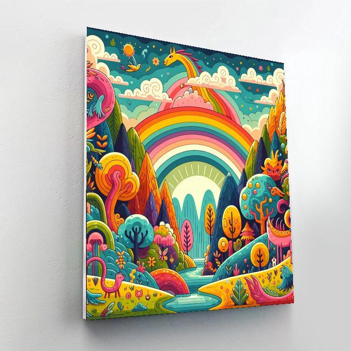 Rainbow Fantasy Paint By Color