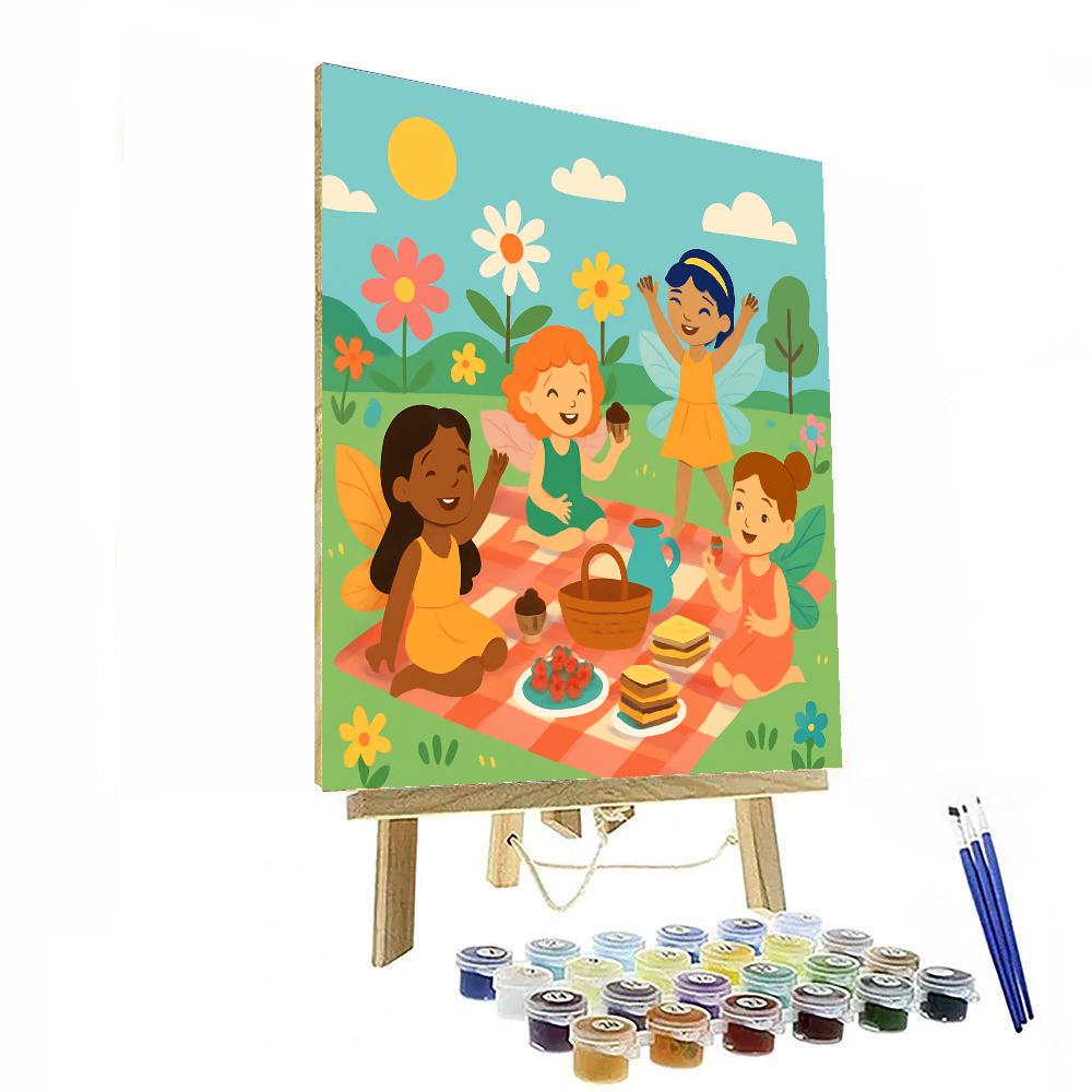 Charming Fairy Picnic DIY Paint By Numbers