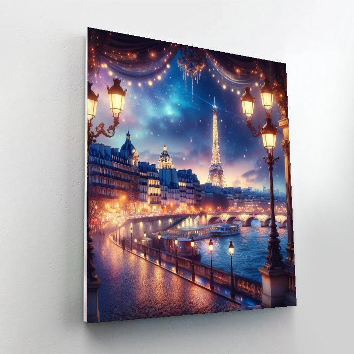 Parisian Evening Elegance Numbered Painting Kits