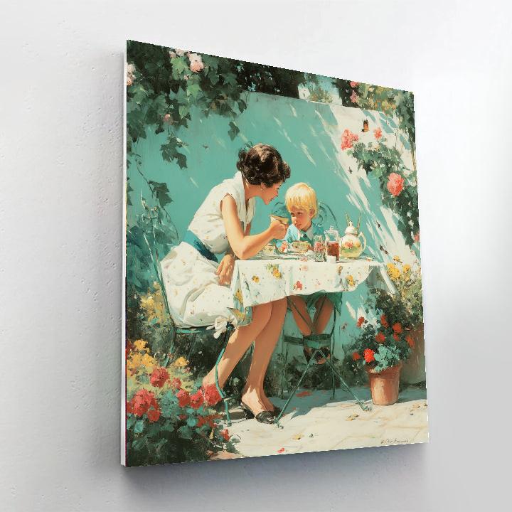 A Day Of Tea And Laughter Paint By Number