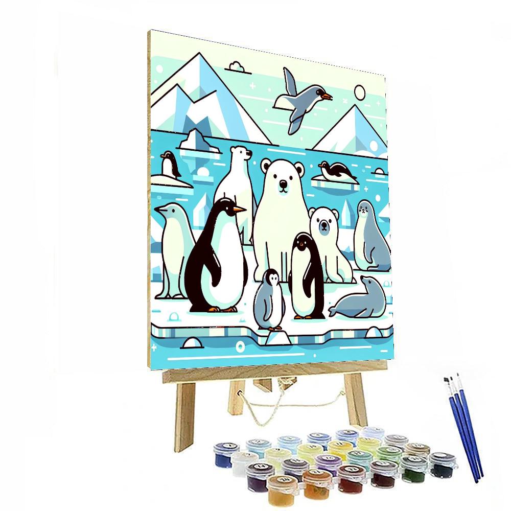 Arctic Wildlife Sanctuary Paint By Numbers Art