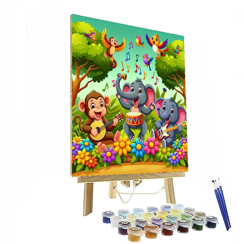 Colorful Jungle Jam Paint By Numbers Kits