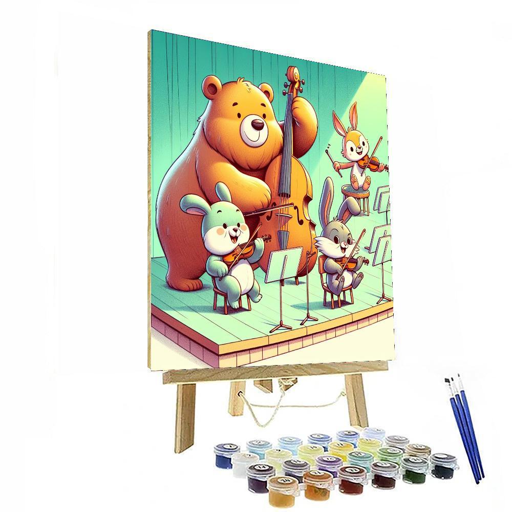 Merry Animal Orchestra Numbered Painting Kits