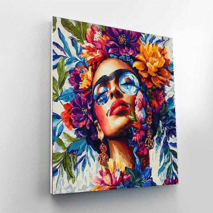 Frida Kahlo Inspired Reflections Of Resilience  Painting Number Kit