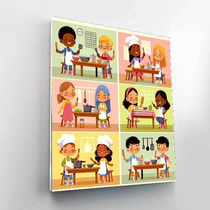 Budding Chefs Painting By Numbers Kit