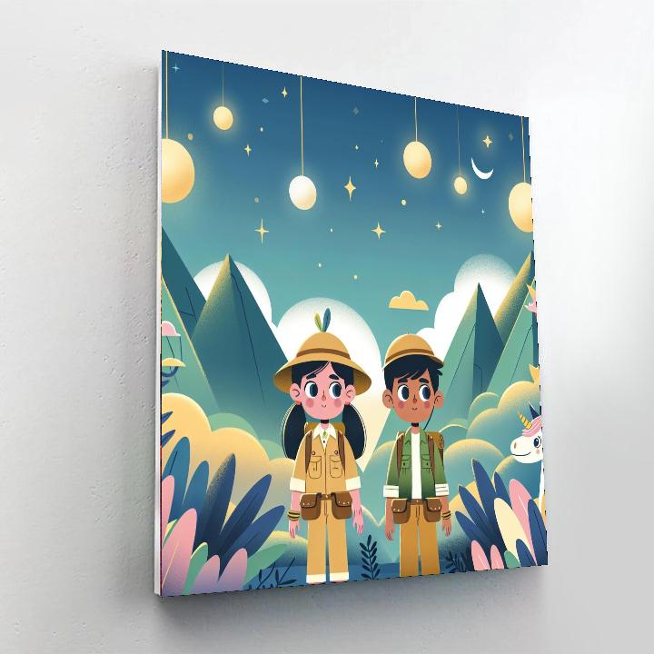 Enchanted Echo Valley Number Painting