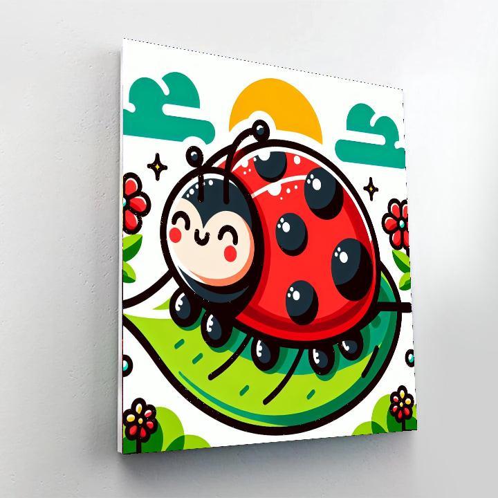 Colorful Ladybug Paint By Color
