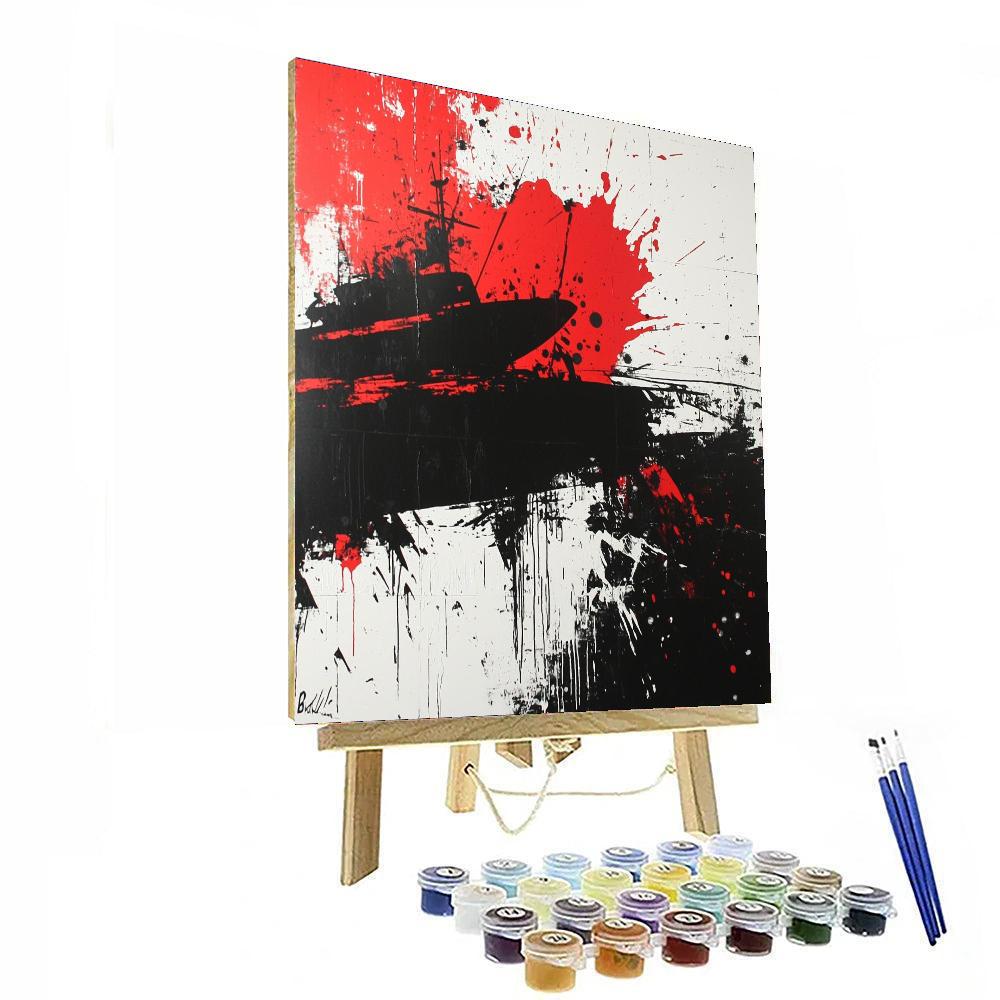 Banksy Inspired Dreams Of Liberation  Numbered Painting Kits