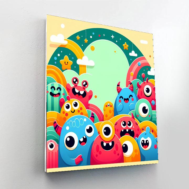 Exciting Monster Mash Painting Number Kit
