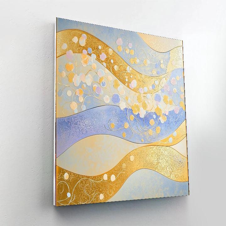 Gustav Klimt Inspired Harmonious Whispers  Paint By Color