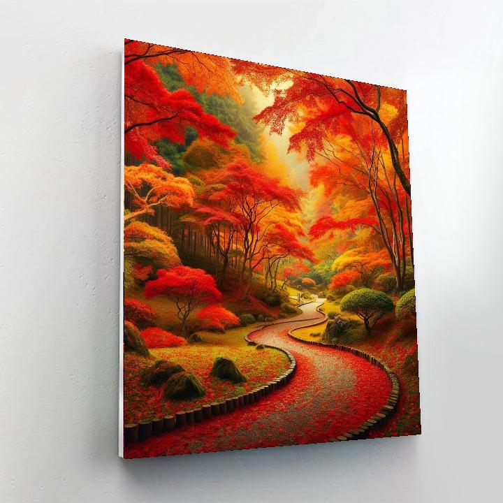 Stunning Autumn Walk Paint By Color