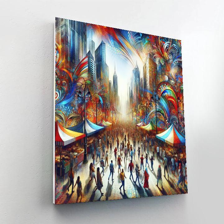Vibrant Urban Festival DIY Paint By Numbers
