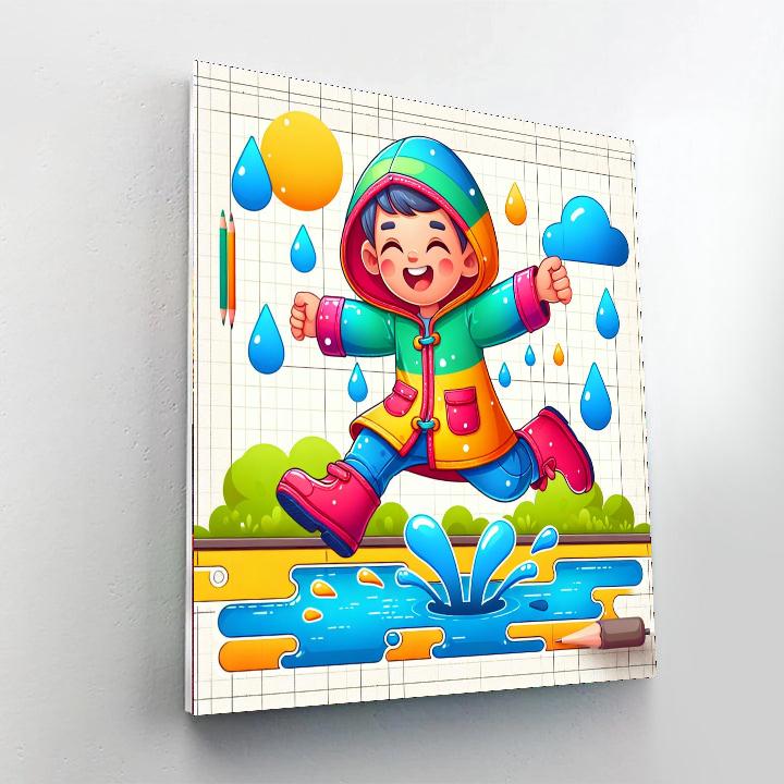 Giggles In The Rain Paint By Numbers Kits