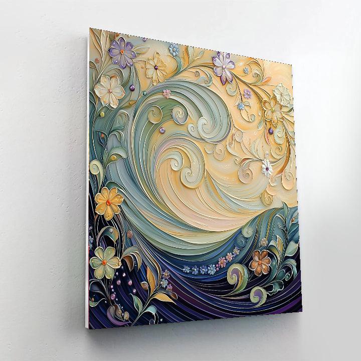 Alphonse Mucha Inspired Waves Of Whimsy  Painting Number Kit