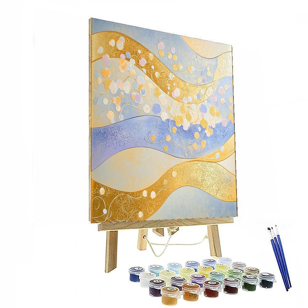 Gustav Klimt Inspired Harmonious Whispers  Paint By Color