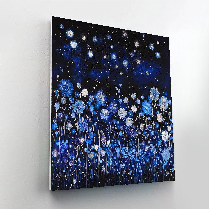 Leonardo Da Vinci Inspired Celestial Bloom  Painting Number Kit