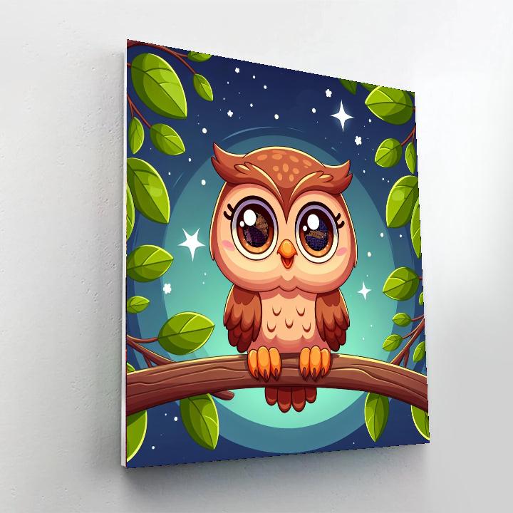 Clever Owl Numbered Painting Kits