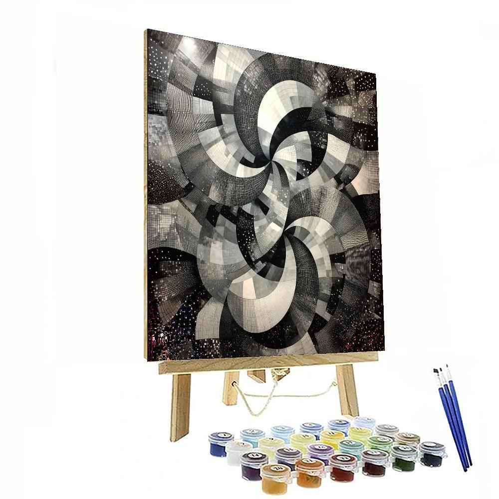 M.C. Escher Inspired Eternal Weavings  Paint By Numbers