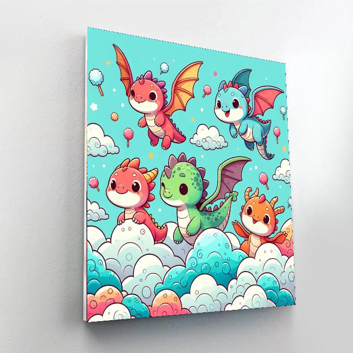 Dragon Dreamland Number Painting