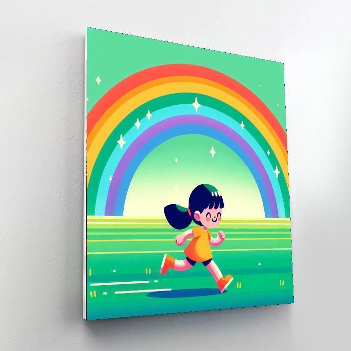 Rainbow Fields DIY Paint By Numbers