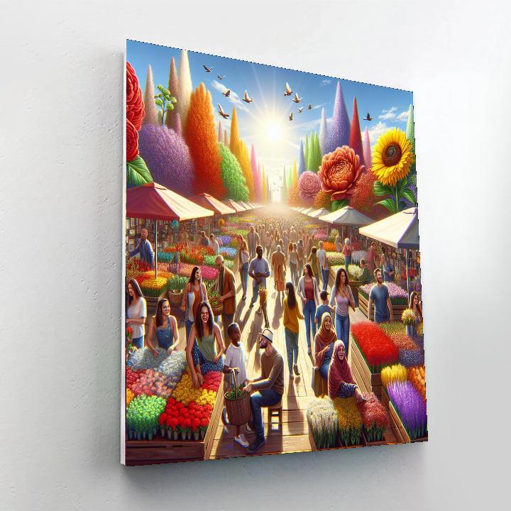 Lively Flower Market DIY Paint By Numbers