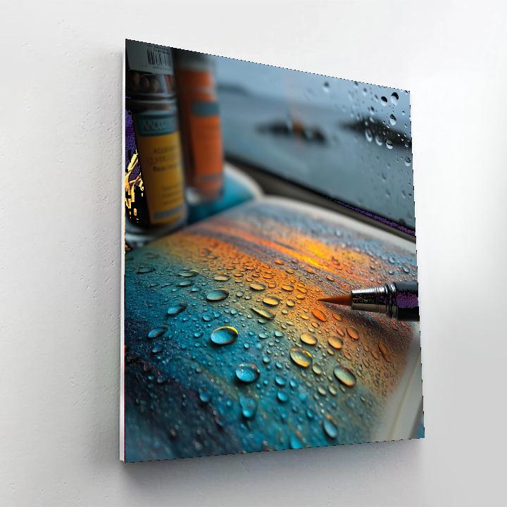 Rainbow Overhead Number Painting