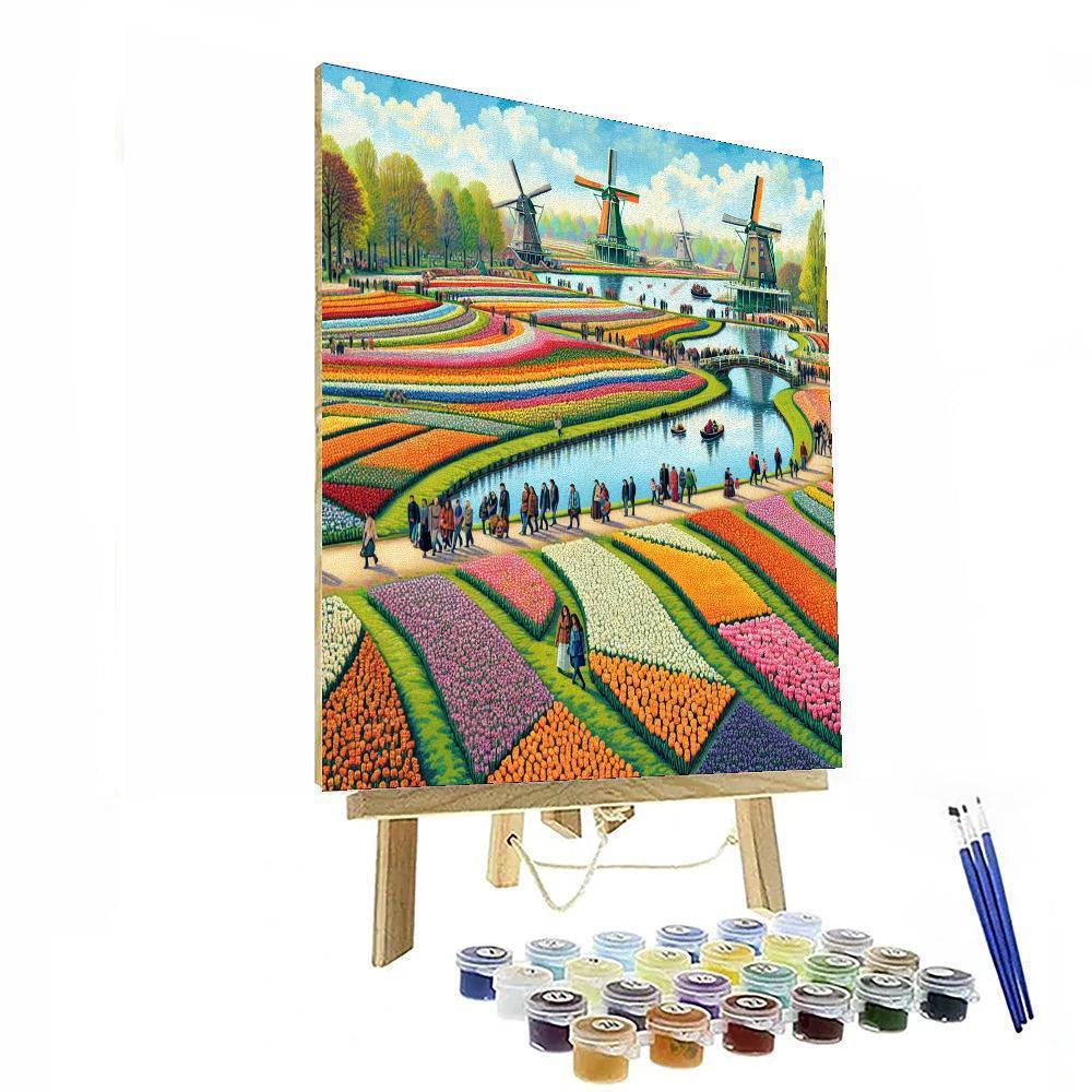 Holland Flower Festival - Netherlands Paint By Number