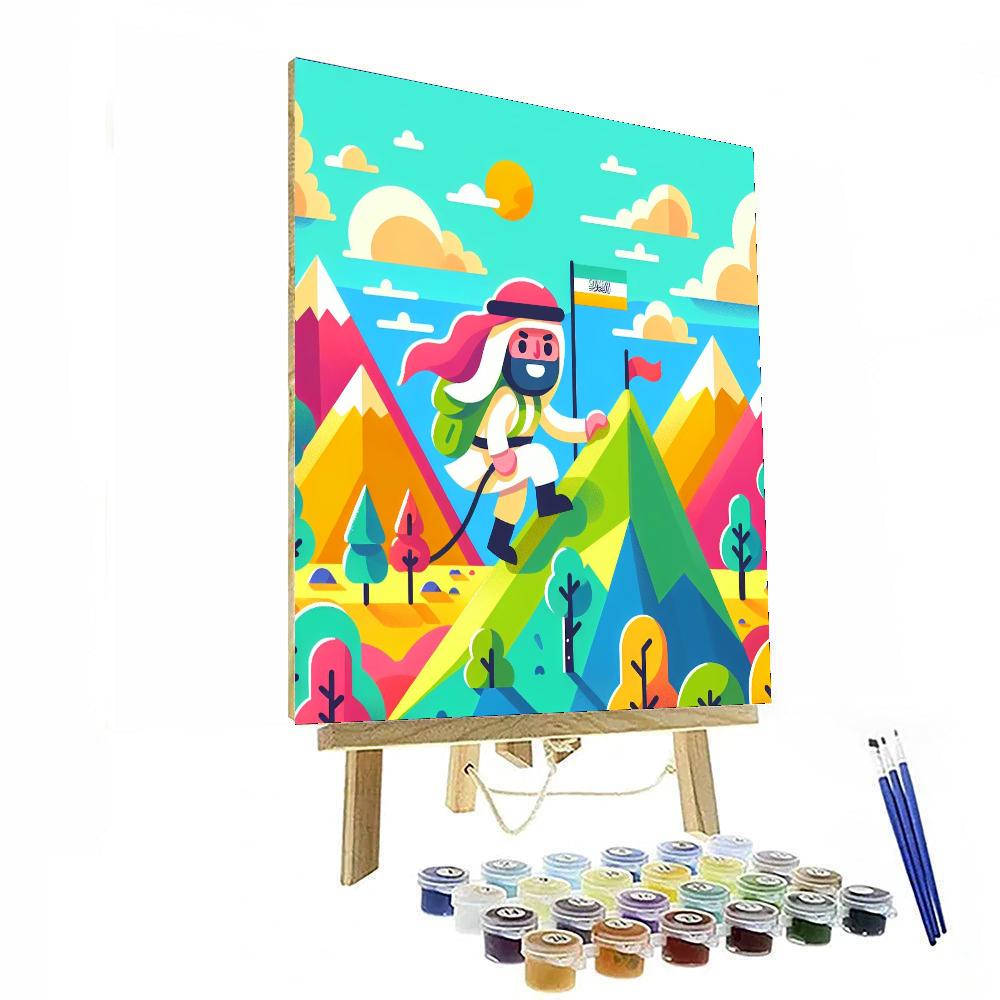 Mystic Mountain Quest Paint By Numbers Art